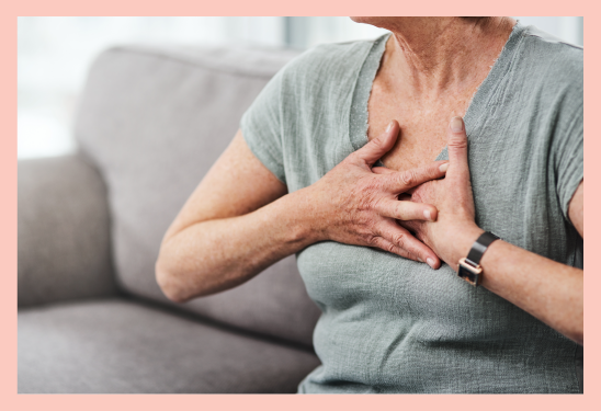 Lymfeklierkankerpatiënt die last heeft van ademhalingsproblemen