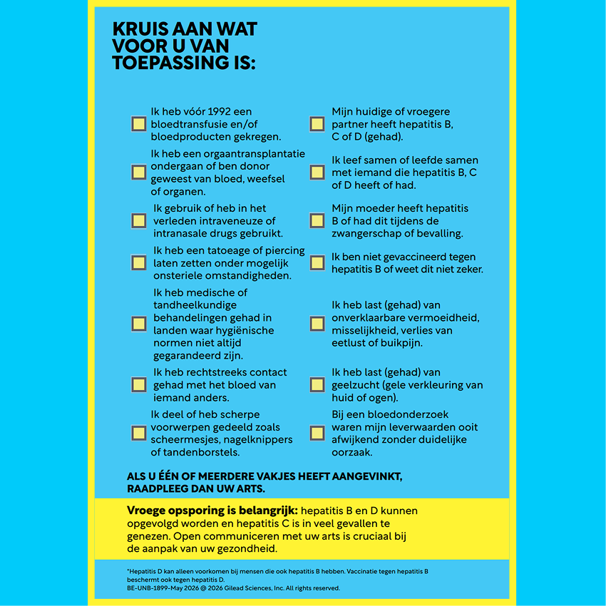 Hepatitis B C  D checklist